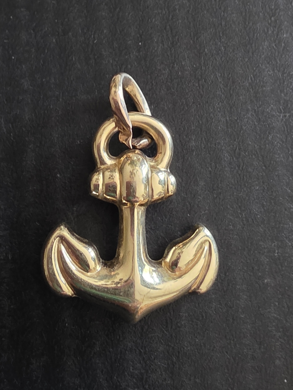 14kt Gold Anchor Pendant Charm - Unbranded